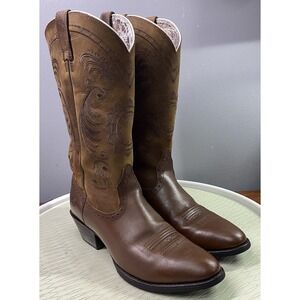 Ariat Magnolia Women's Leather Western Brown Cowgirl Boots Cowboy Riding Sz. 8B